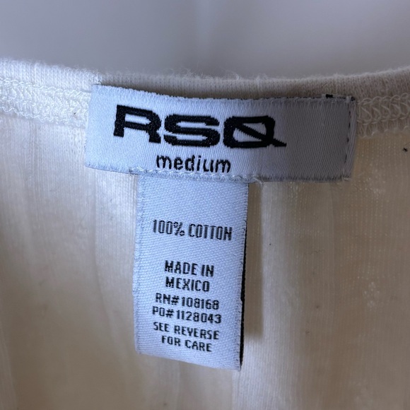 RSQ Cream Divine Angel Tank Top - Picture 6 of 6